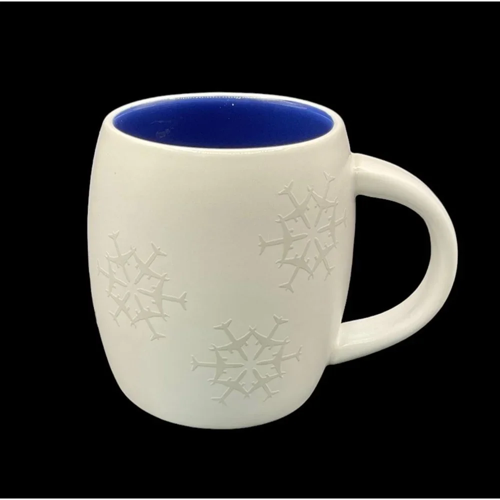 Coffee‎ Mug With Jets Shaped Into Snow Flakes 12 oz